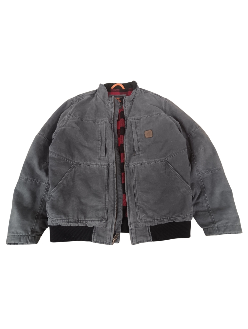 Walls Outdoor Goods Red & Black Buffalo Plaid Fleece Lined Jacket - M